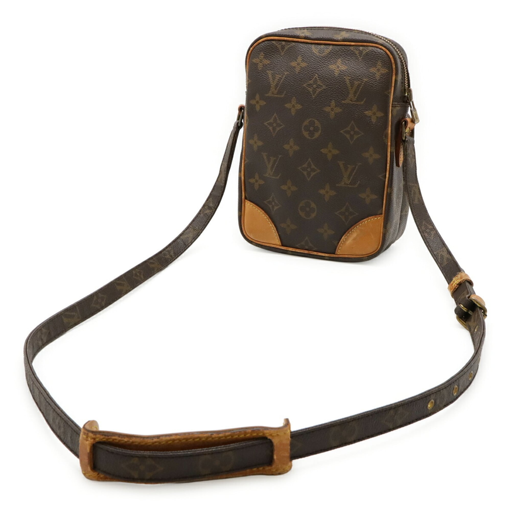 Louis Vuitton Brown Coated Canvas Pochette Shoulder Bag