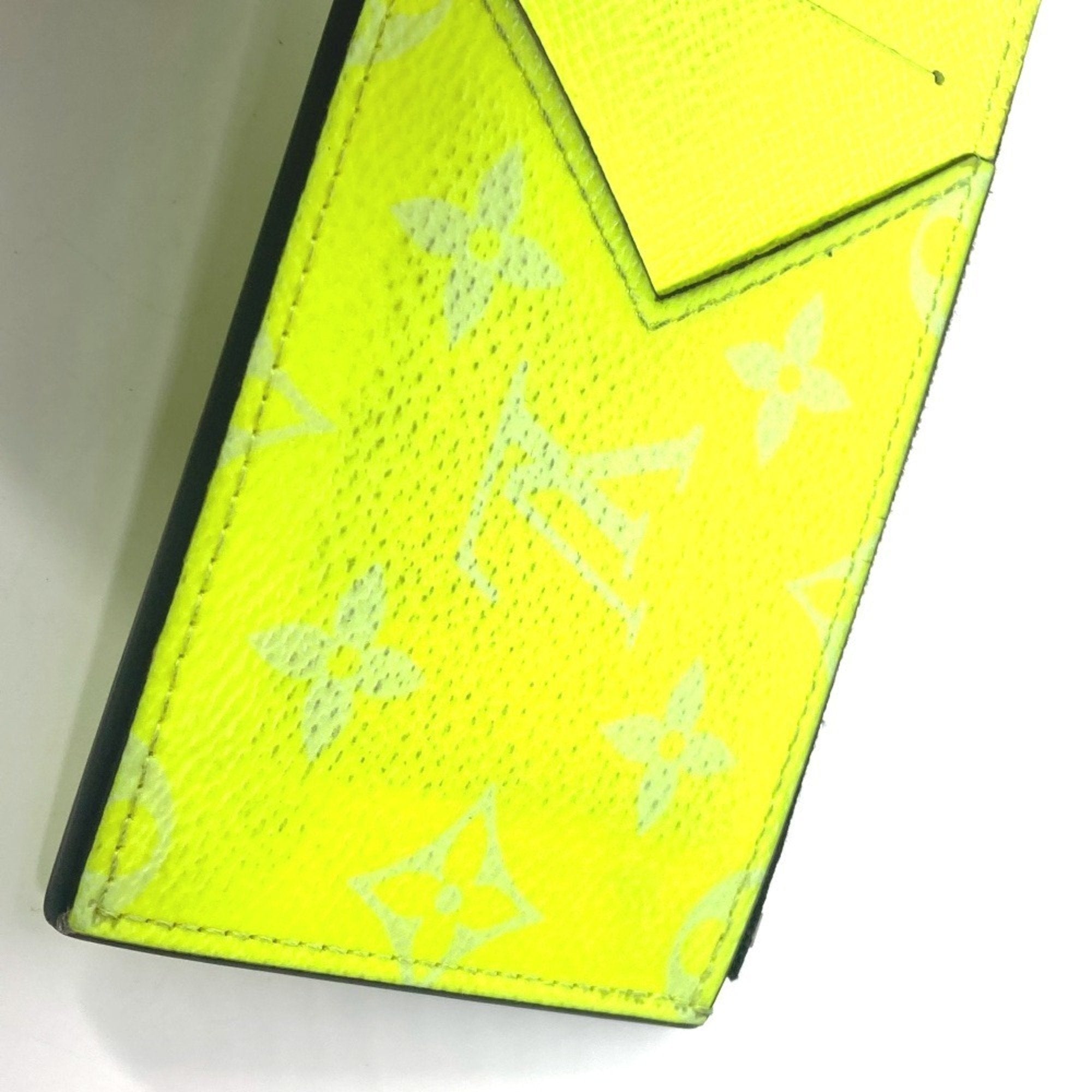 Louis Vuitton Yellow Taigarama Coin Purse/Coin Case
