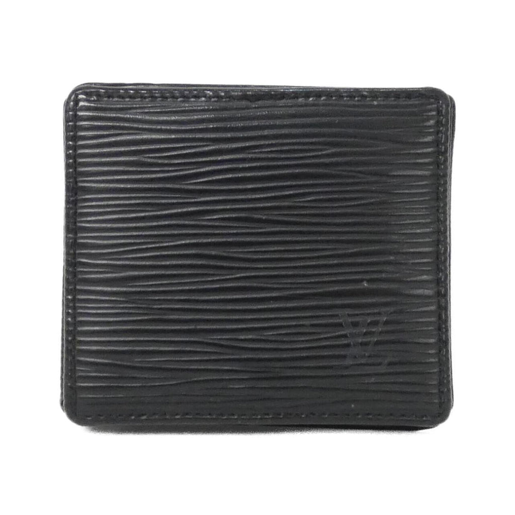 Louis Vuitton Black Leather Coin Purse/Coin Case