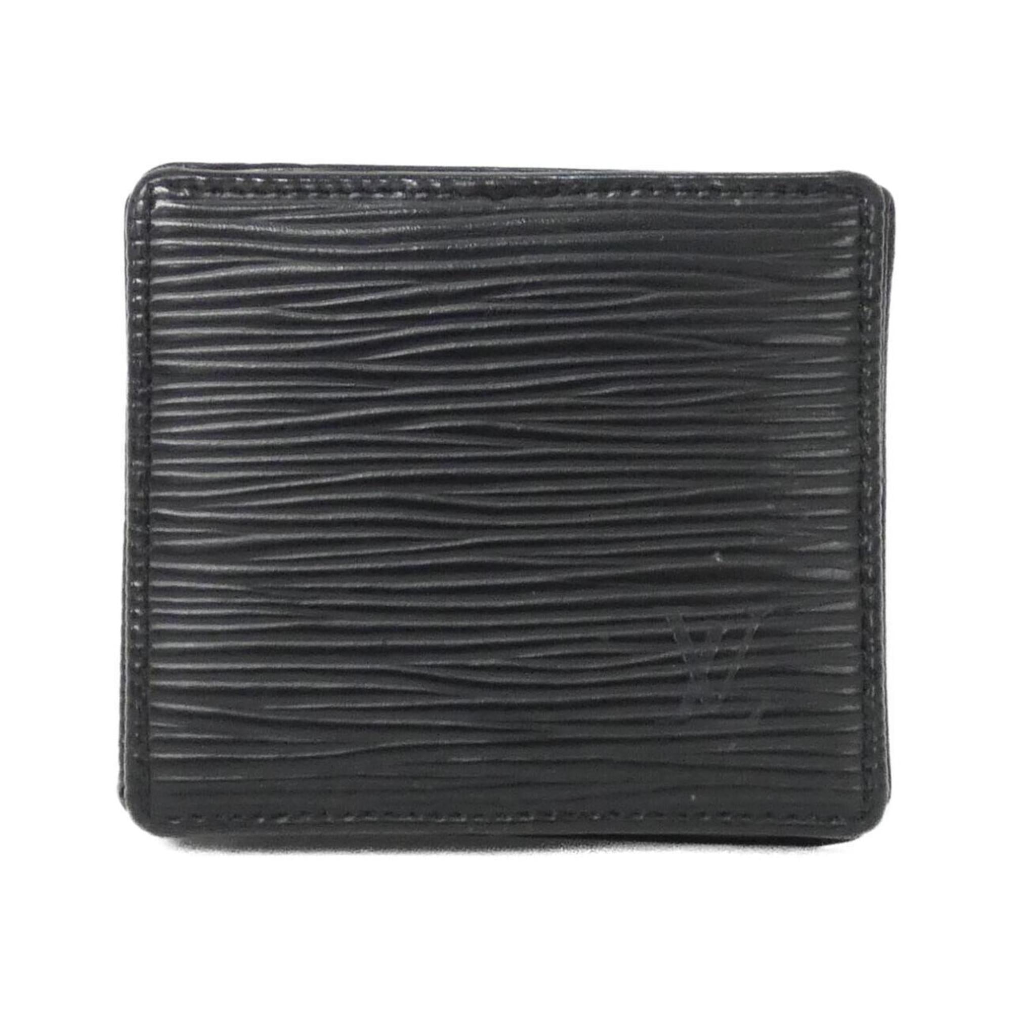 Louis Vuitton Black Leather Coin Purse/Coin Case