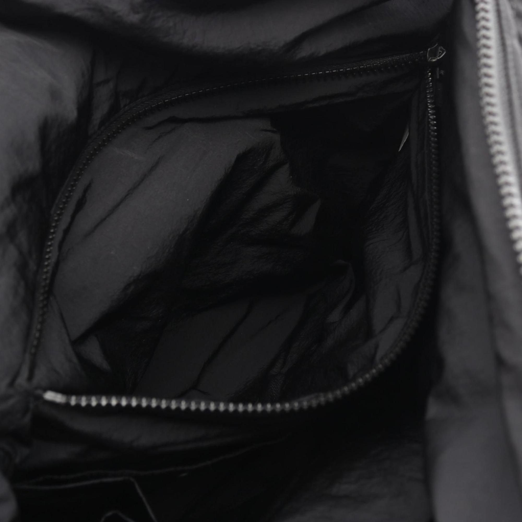 Bottega Veneta Black Nylon Clutch Bag