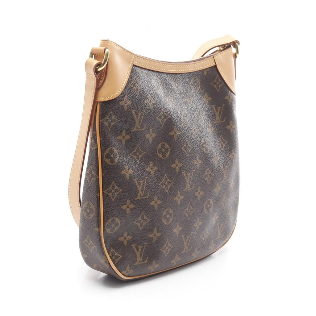 Louis Vuitton Monogram Brown Coated Canvas Leather Shoulder Bag
