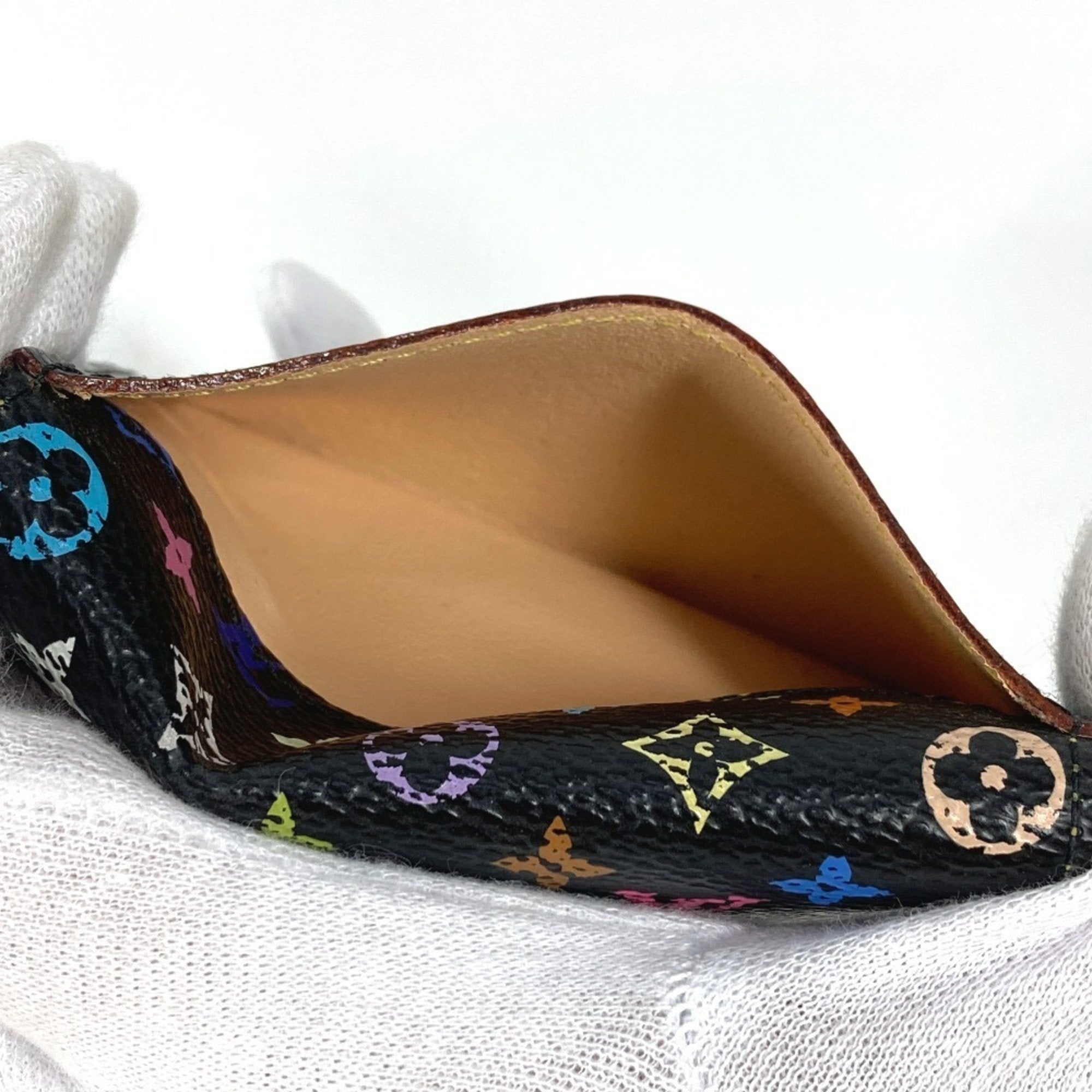 Louis Vuitton Black Noir Monogram Multicolore Coin Purse/Coin Case