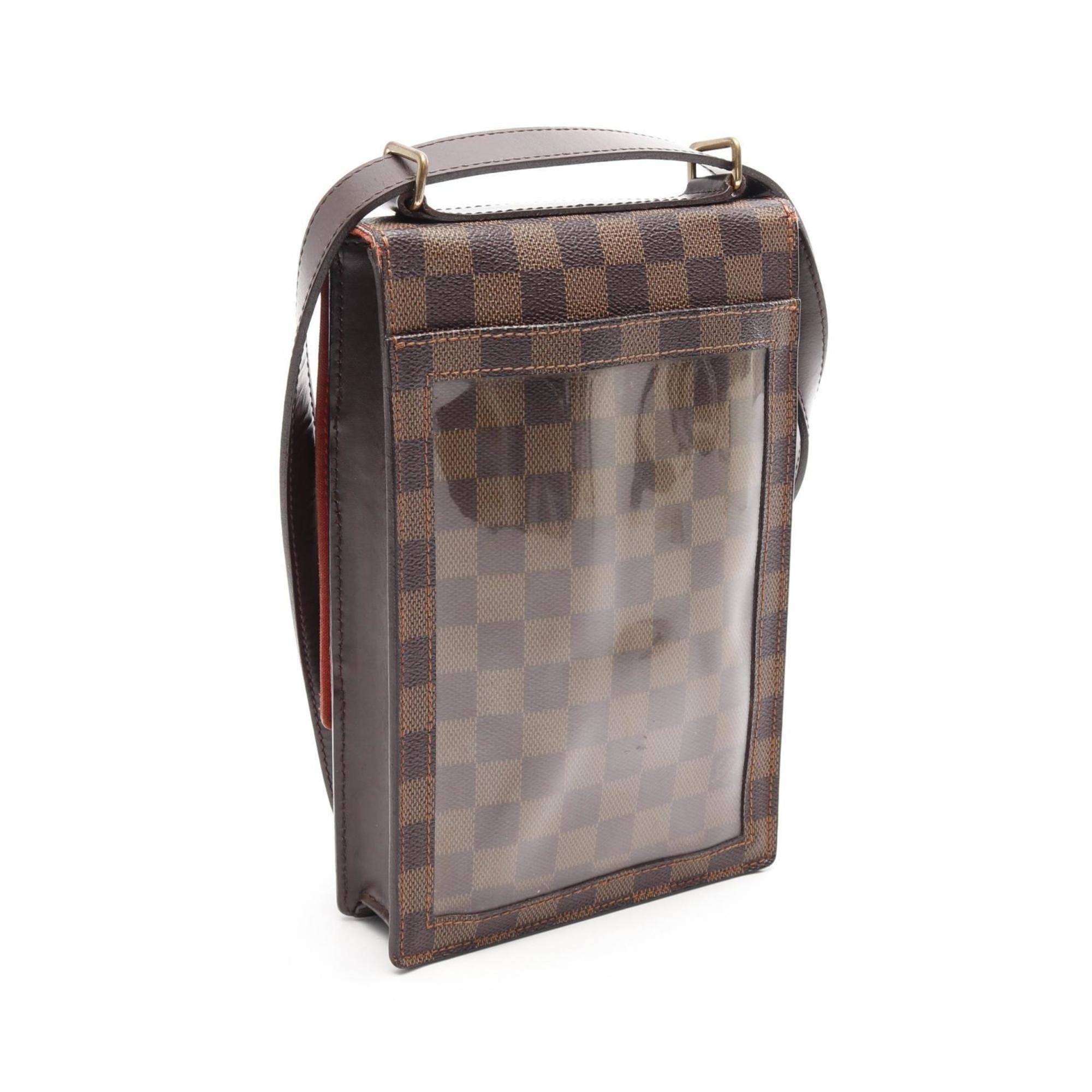 Louis Vuitton Brown Coated Canvas Shoulder Bag