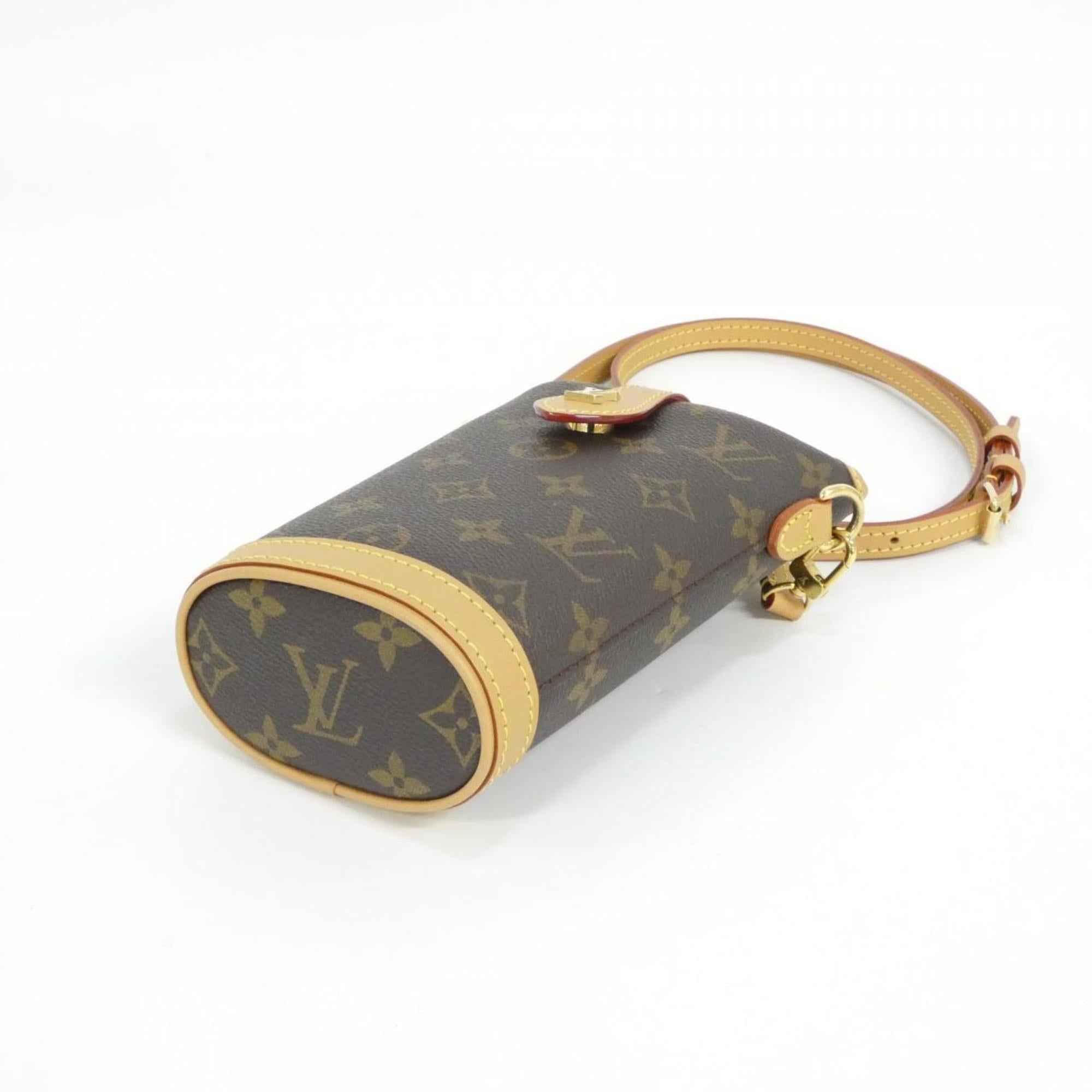 Louis Vuitton Brown Coated Canvas Handbag