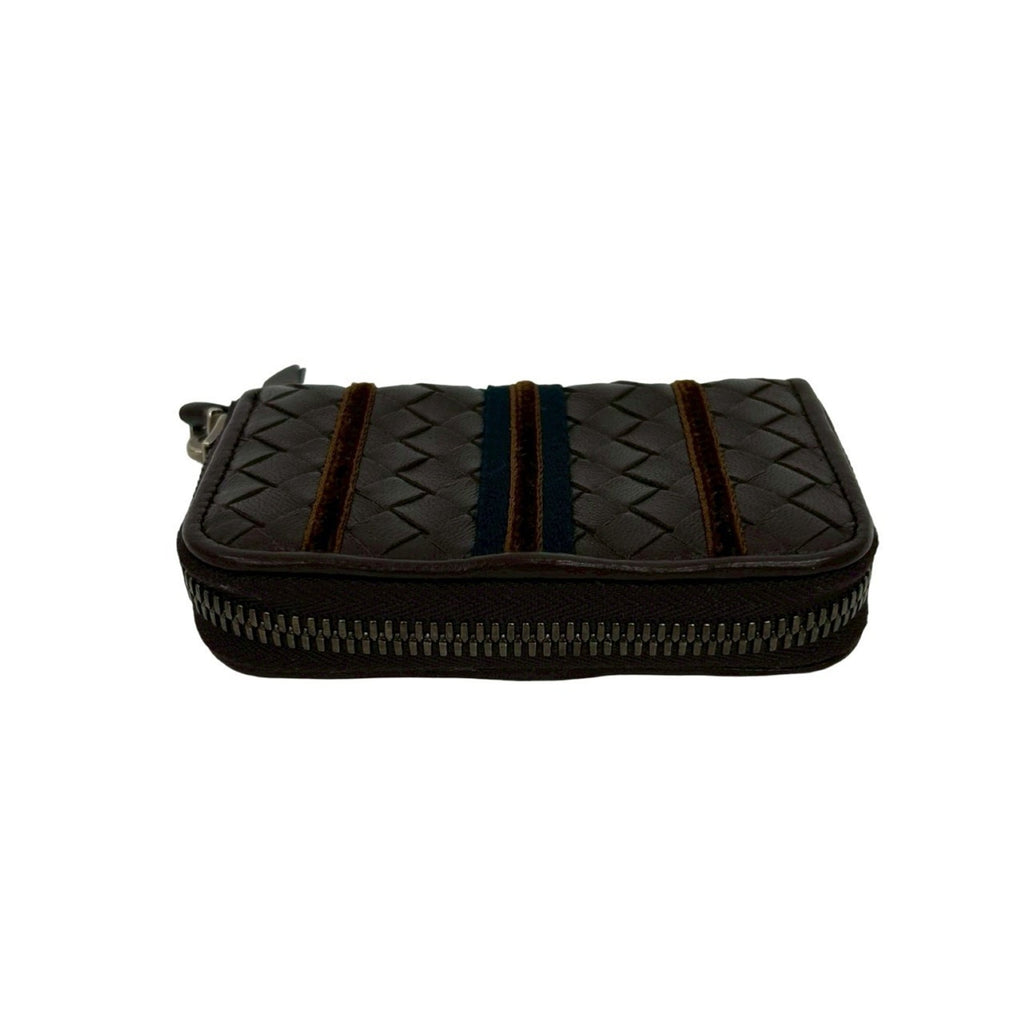 Bottega Veneta Brown Leather Coin Purse/Coin Case