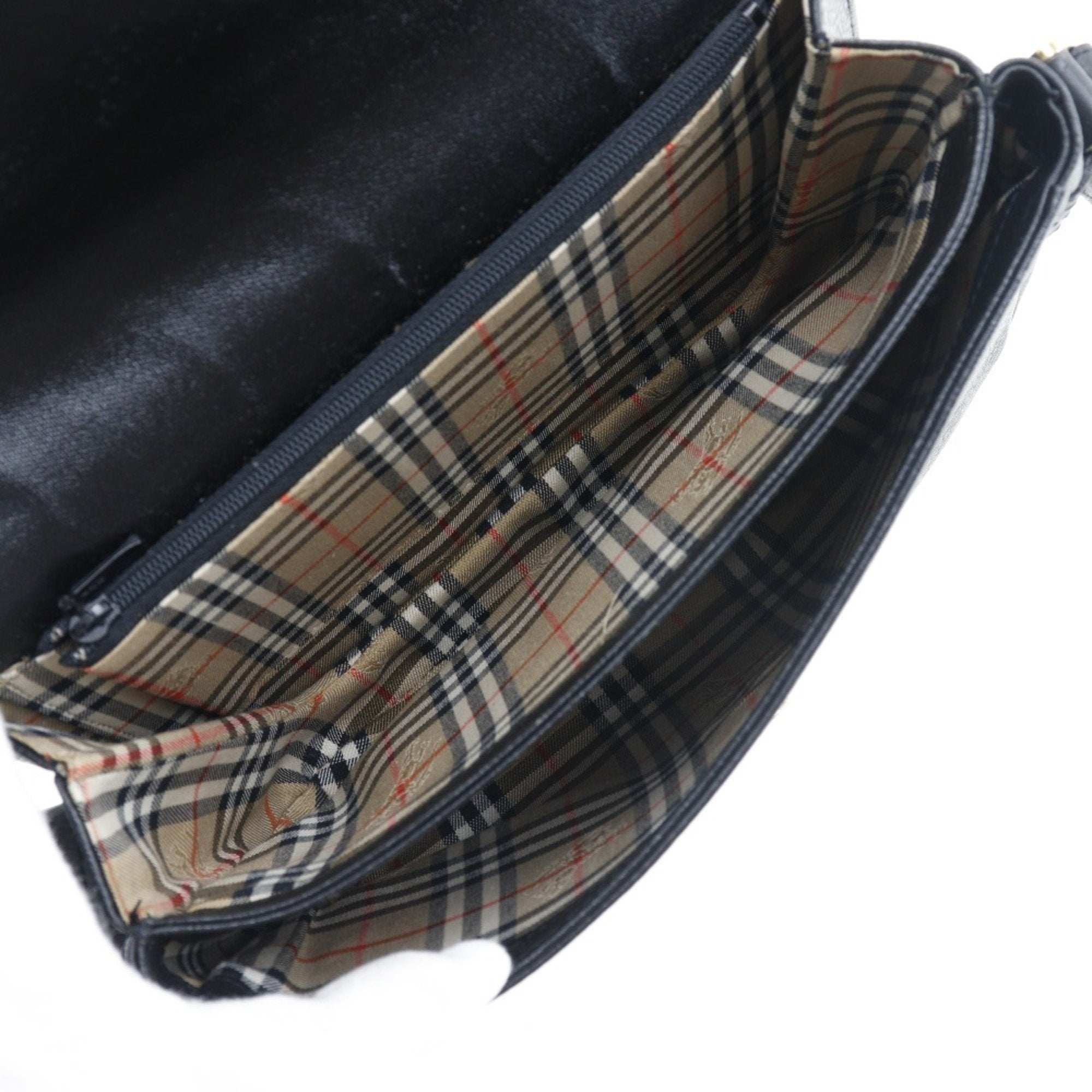 Burberry Black Leather Shoulder Bag