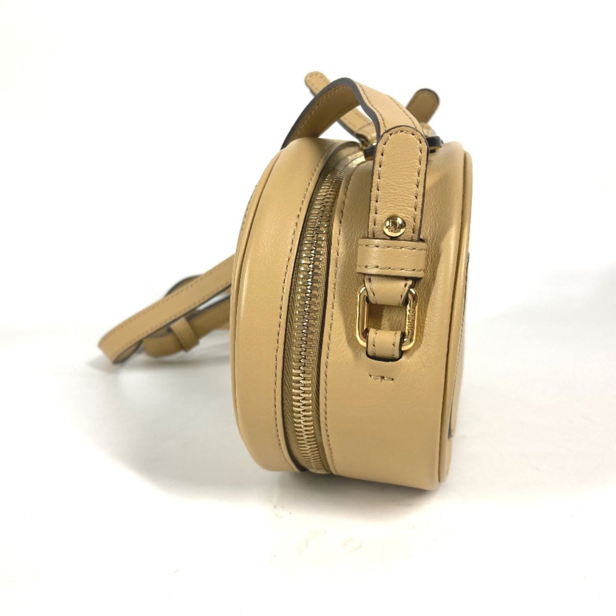 Fendi Beige Leather Handbag Shoulder Bag