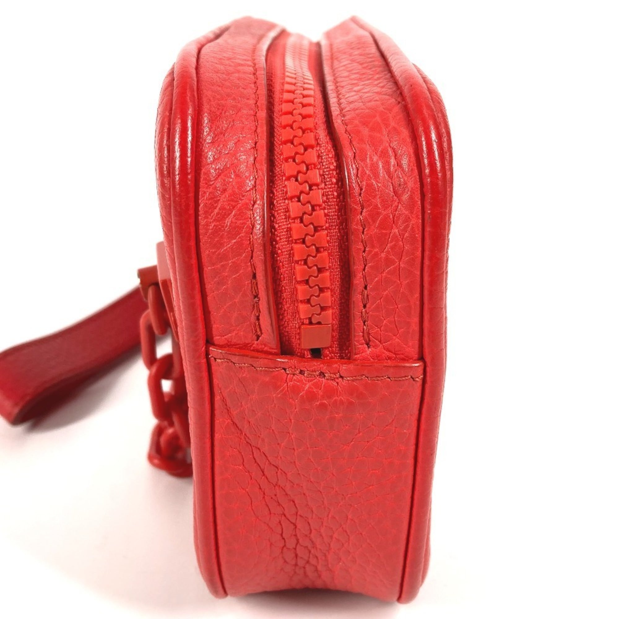 Louis Vuitton Red Color Monogram Empreinte Leather Clutch Bag
