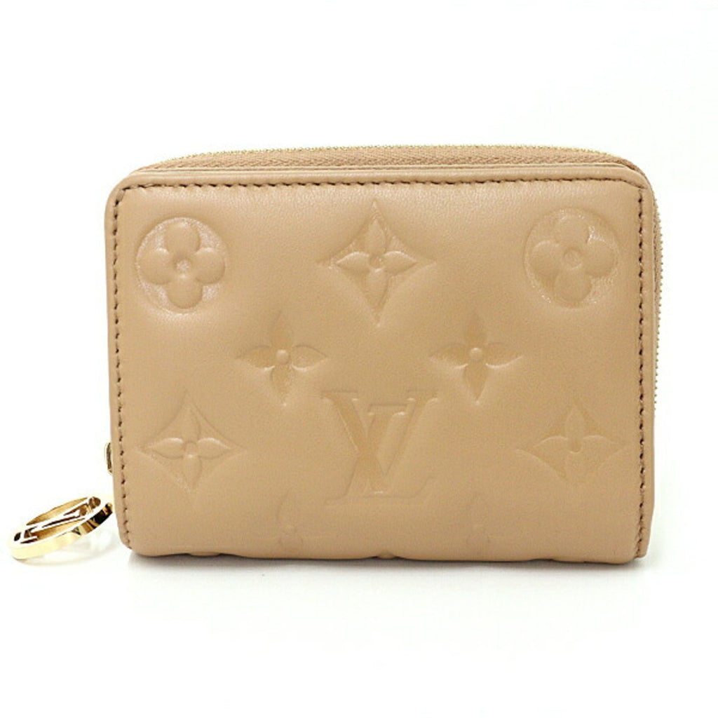 Louis Vuitton Monogram Camel Gold Monogram Leather Bill Wallet