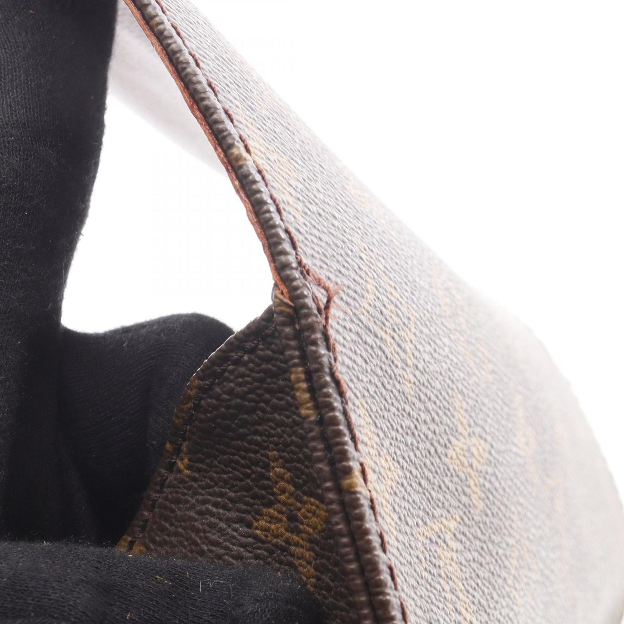 Louis Vuitton Brown Coated Canvas Pvc Leather Monogram Shoulder Bag