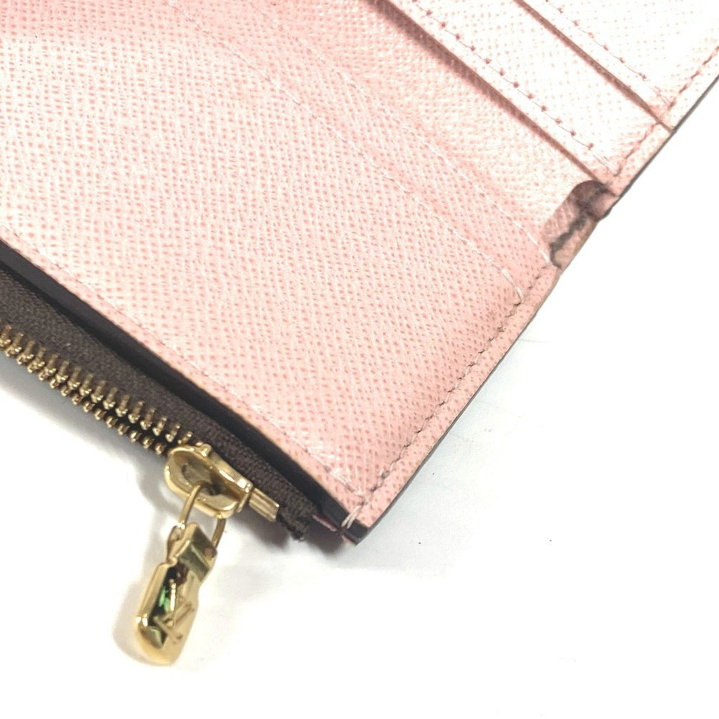 Louis Vuitton Monogram Brown Pink Rose Ballerine Monogram Wallet (Tri-Fold)