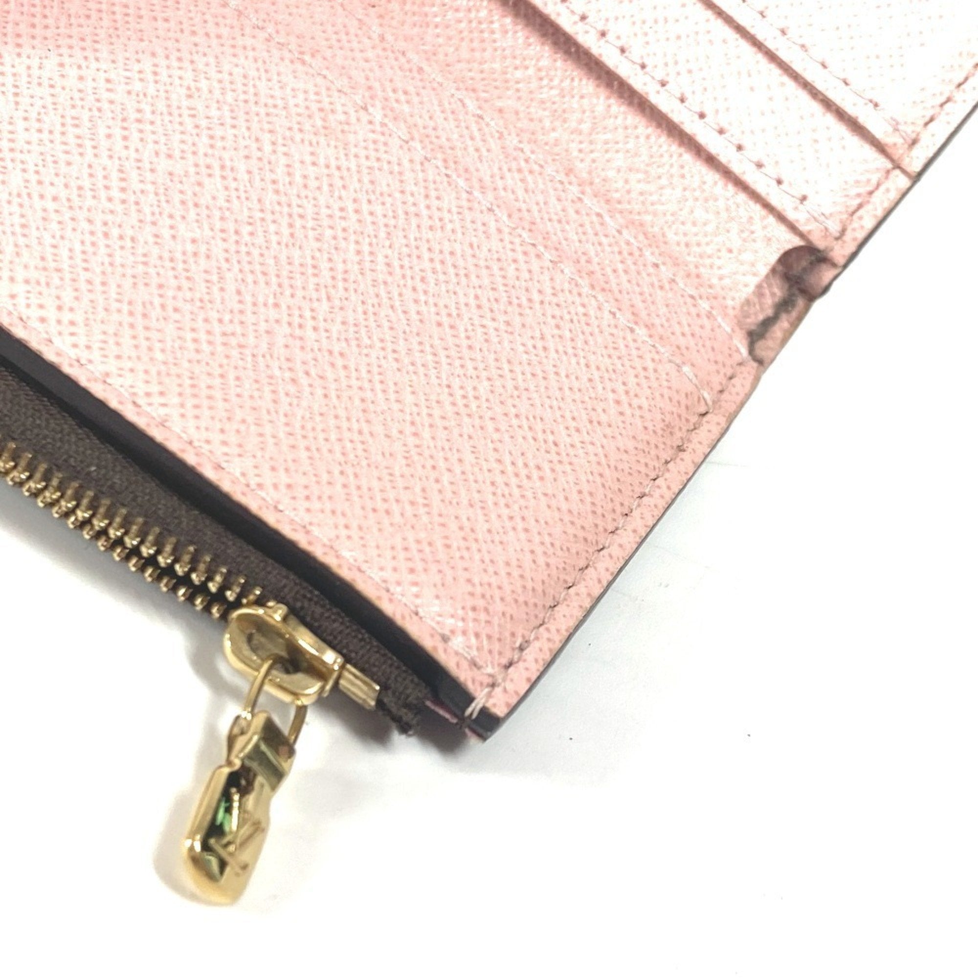 Louis Vuitton Monogram Brown Pink Rose Ballerine Monogram Wallet (Tri-Fold)