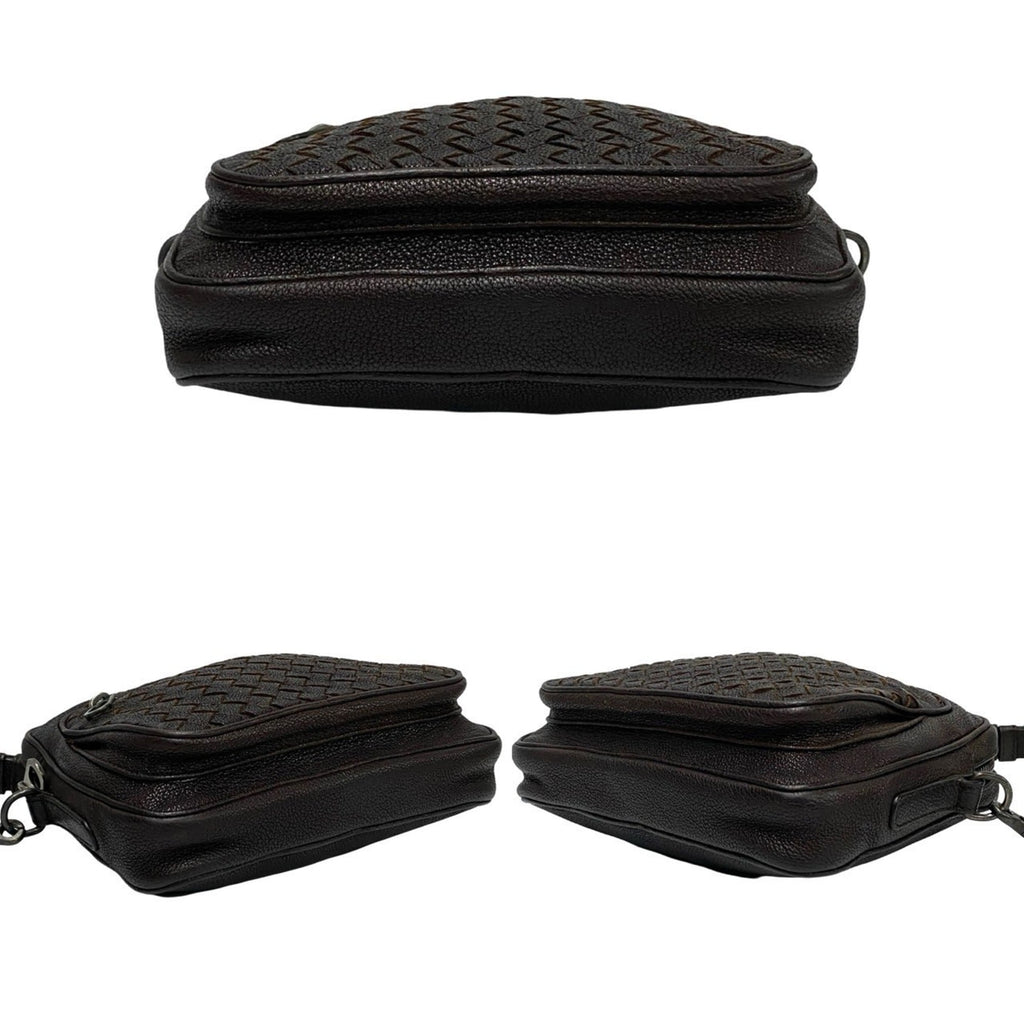 Bottega Veneta Brown Leather Pochette Shoulder Bag