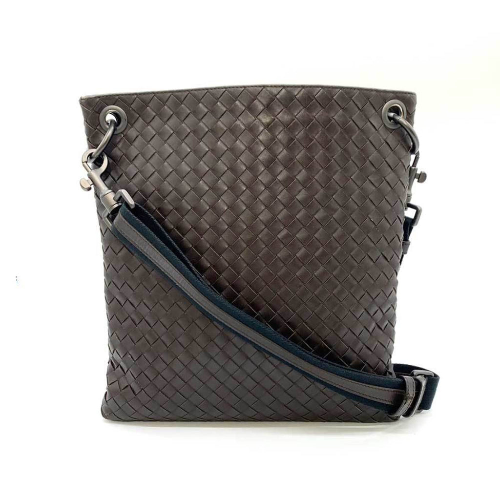 Bottega Veneta Brown Intrecciato Shoulder Bag