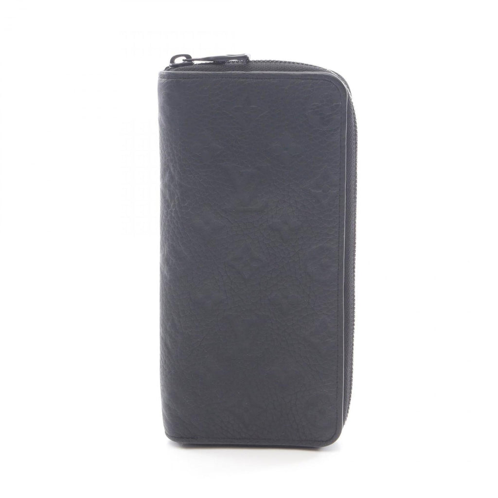 Louis Vuitton Black Noir Leather Long Wallet