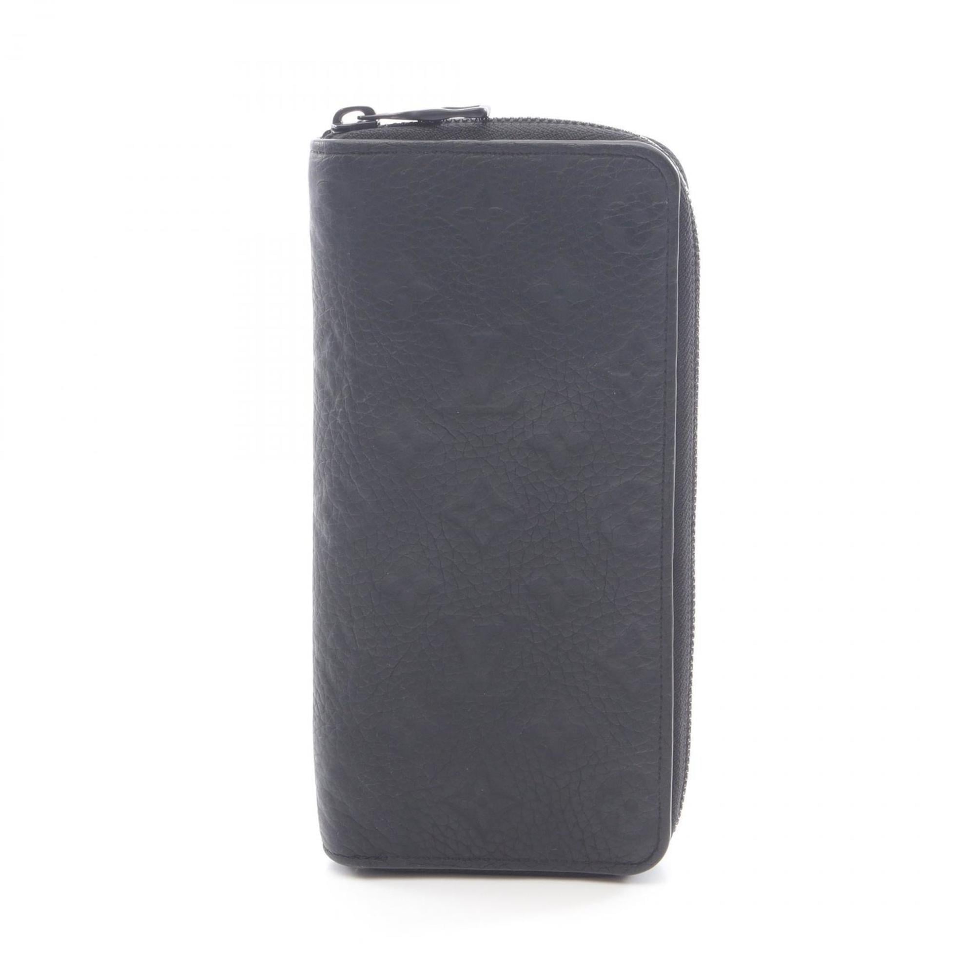 Louis Vuitton Black Noir Leather Long Wallet
