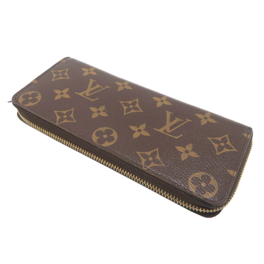 Louis Vuitton Brown Fuchsia Monogram Long Wallet