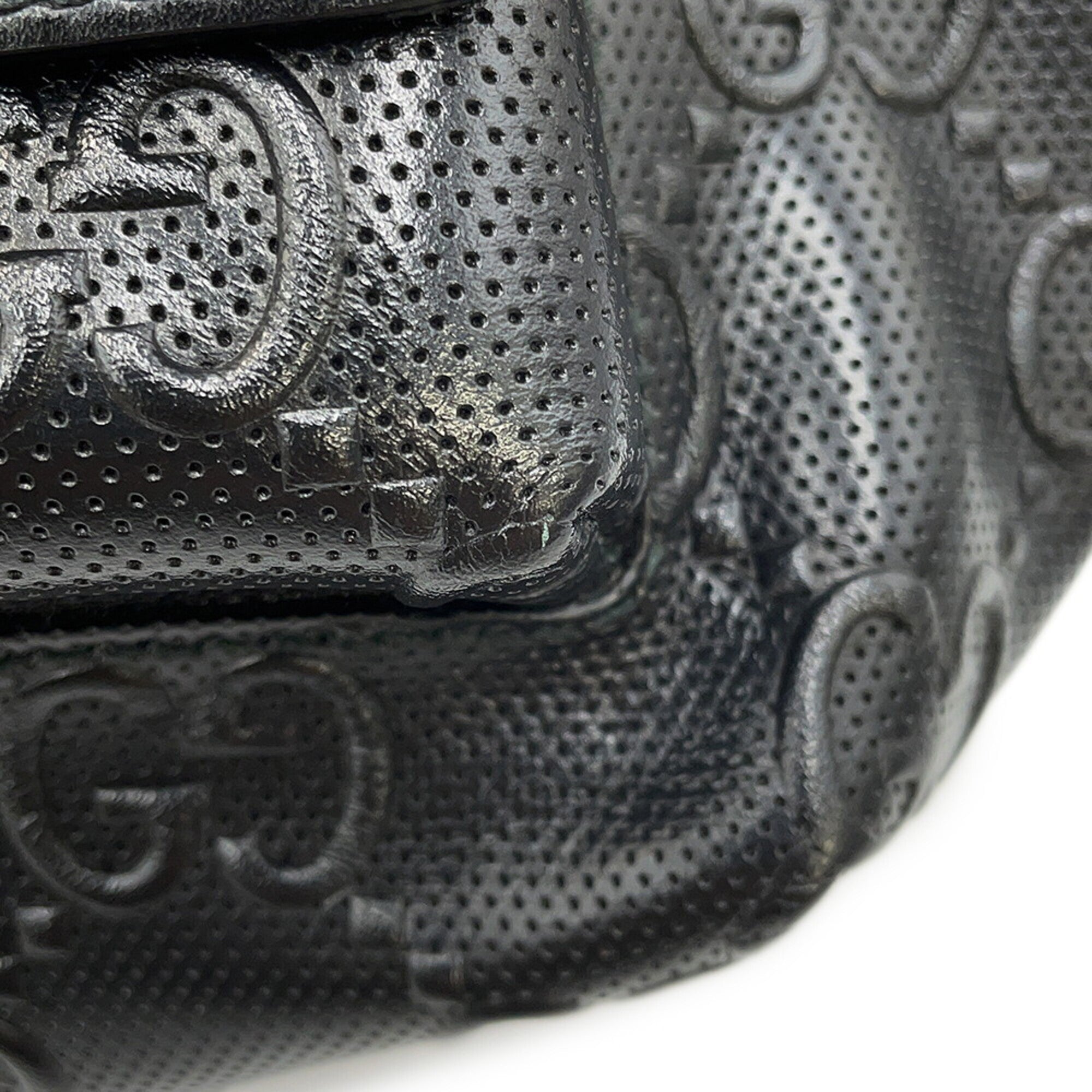 Gucci Black Leather Handbag Sling Bag (Pre-Owned)