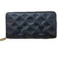 Louis Vuitton Black Noir Leather Long Wallet