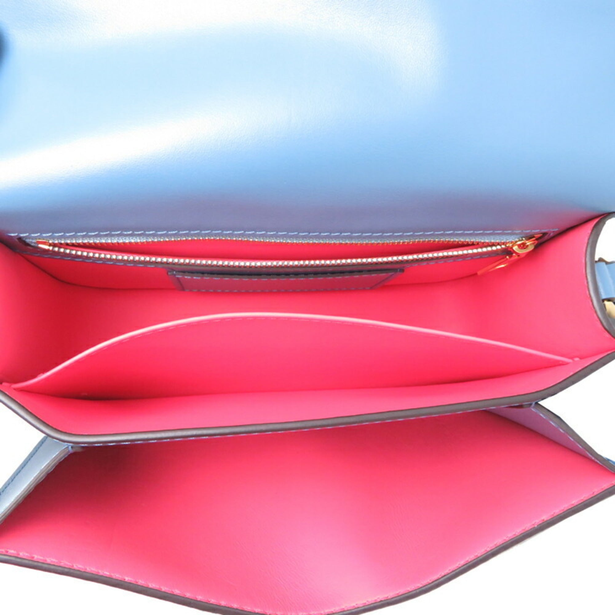 Louis Vuitton Blue Leather Shoulder Bag