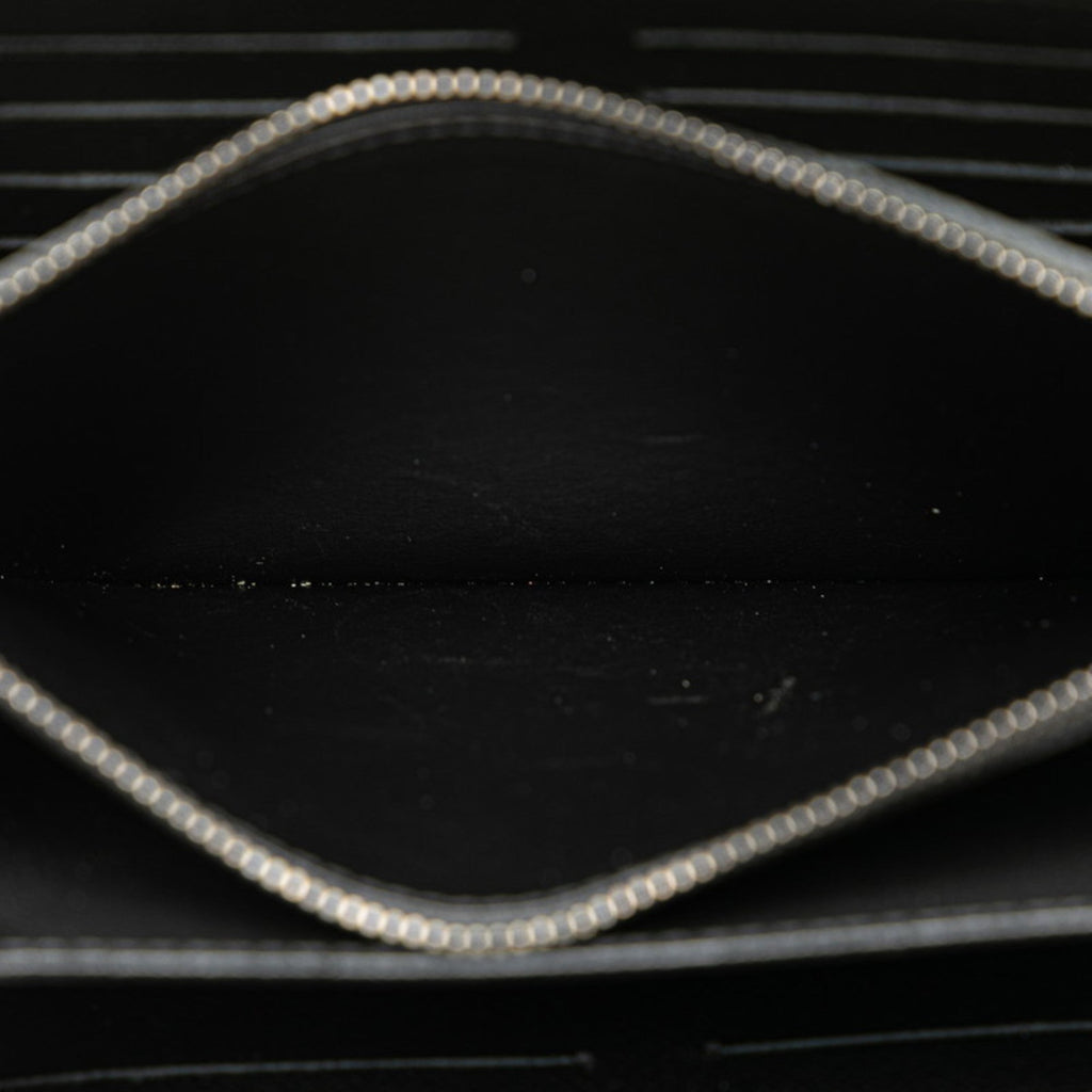 Louis Vuitton Black Pvc Leather Long Wallet