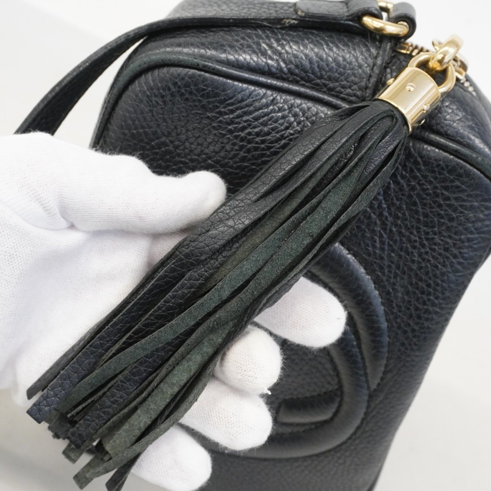 Gucci Black Leather Shoulder Bag (Pre-Owned)