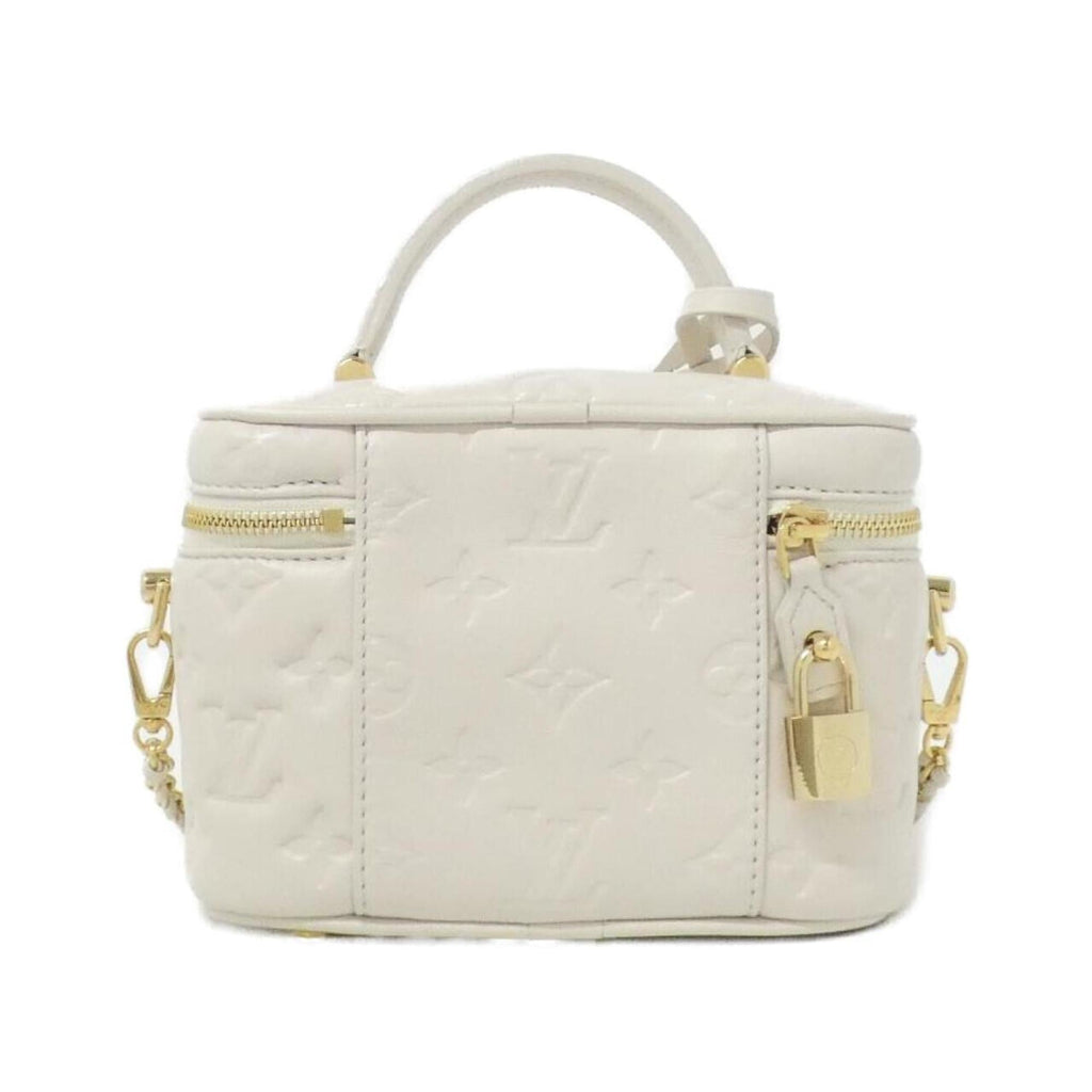 Louis Vuitton Ivory Leather Shoulder Bag Vanity Bag