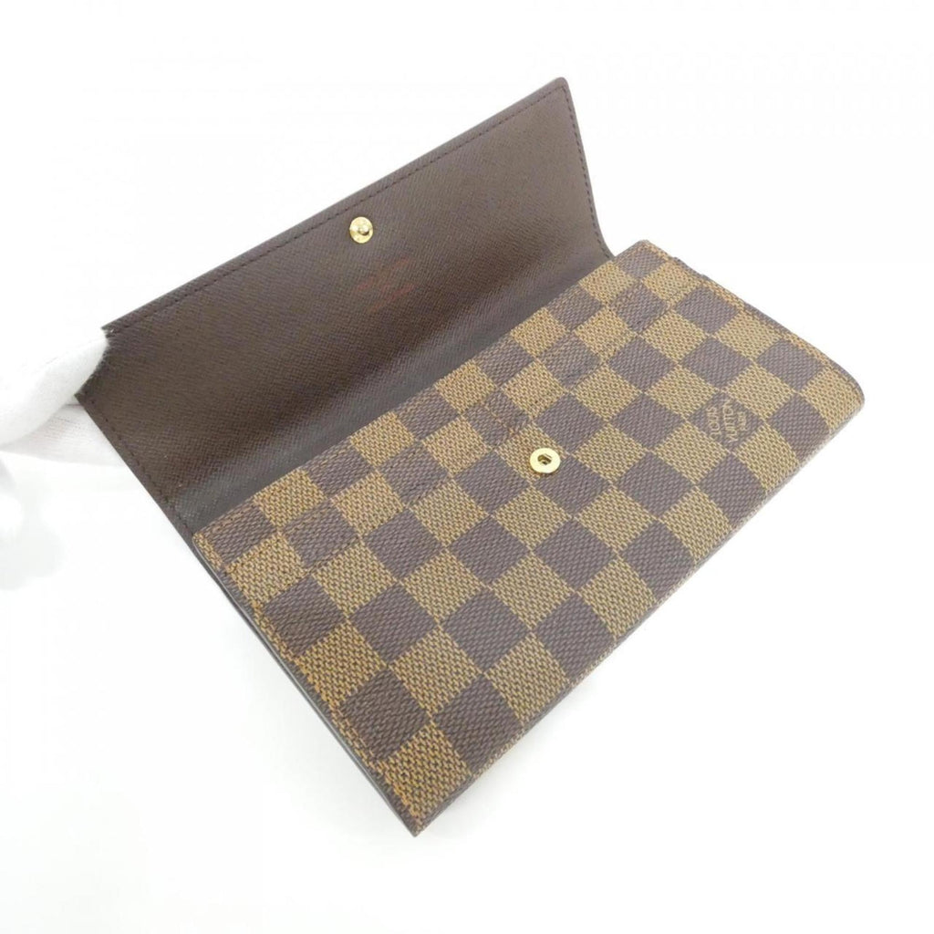 Louis Vuitton Brown Coated Canvas Long Wallet