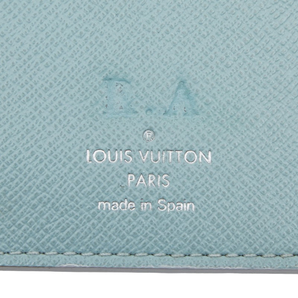 Louis Vuitton Light Blue Multi-Color Pvc Long Wallet