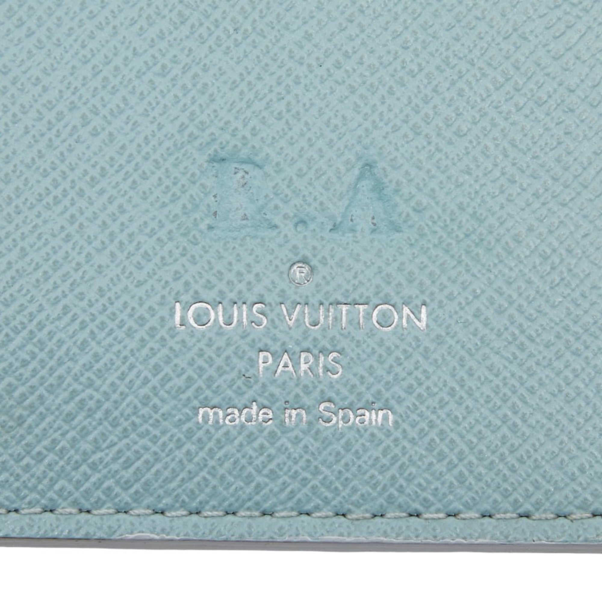 Louis Vuitton Light Blue Multi-Color Pvc Long Wallet