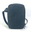 Louis Vuitton Black Orange Leather Shoulder Bag Sling Bag