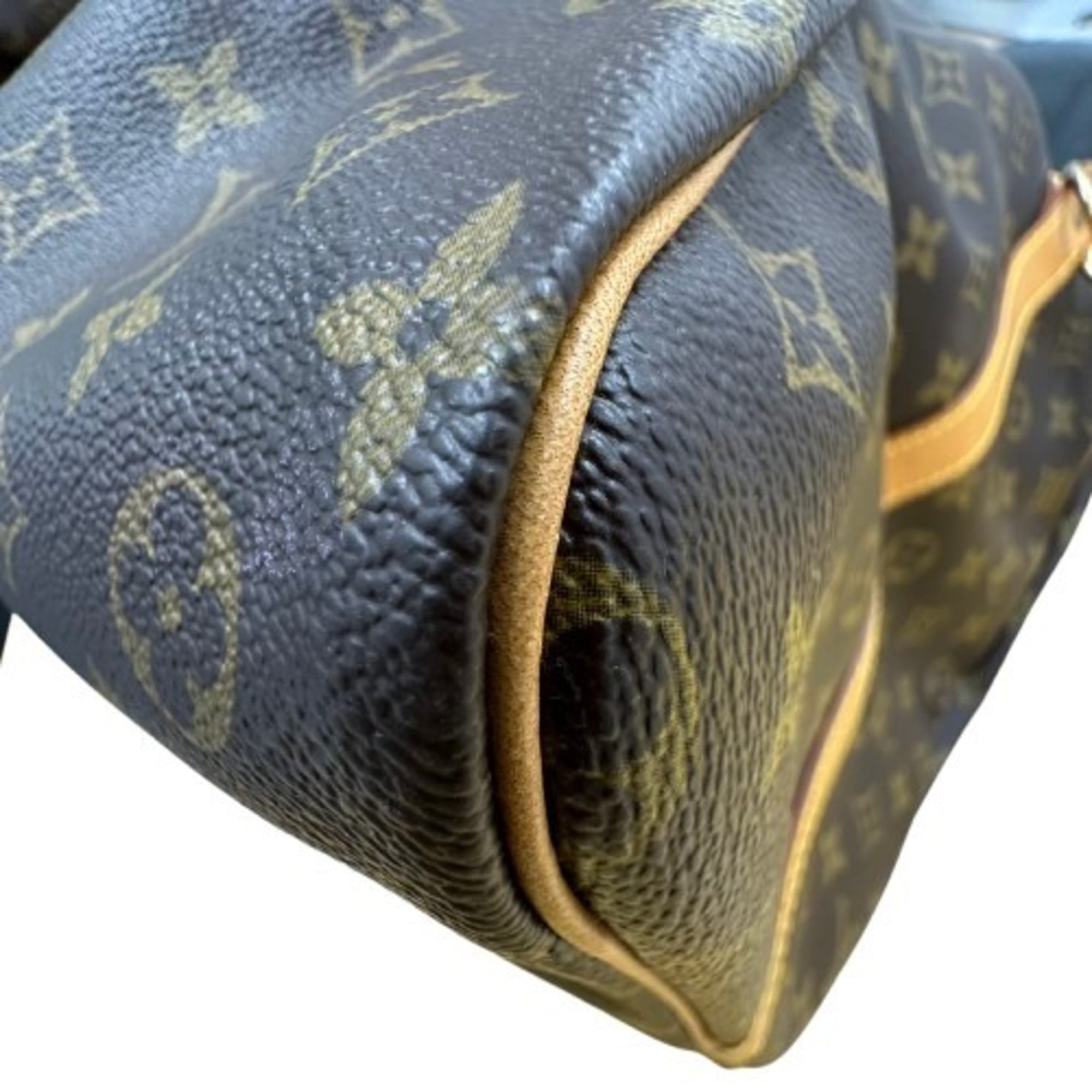 Louis Vuitton Monogram Brown Pvc Leather Boston Bag