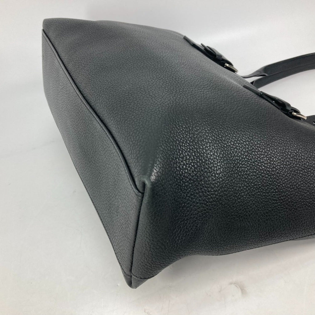 Louis Vuitton Black Noir Leather Shoulder Bag Tote Bag