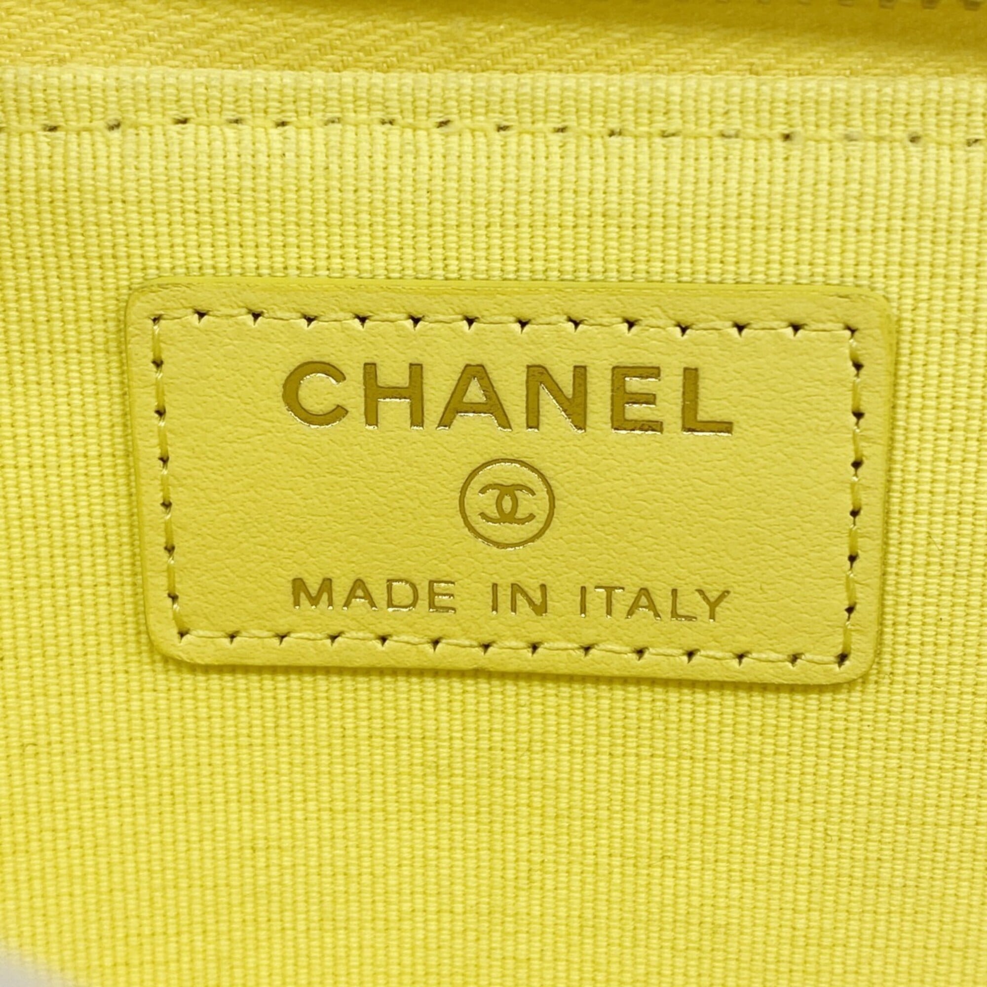 Chanel Yellow Grained Calfskin Coin Purse/Coin Case