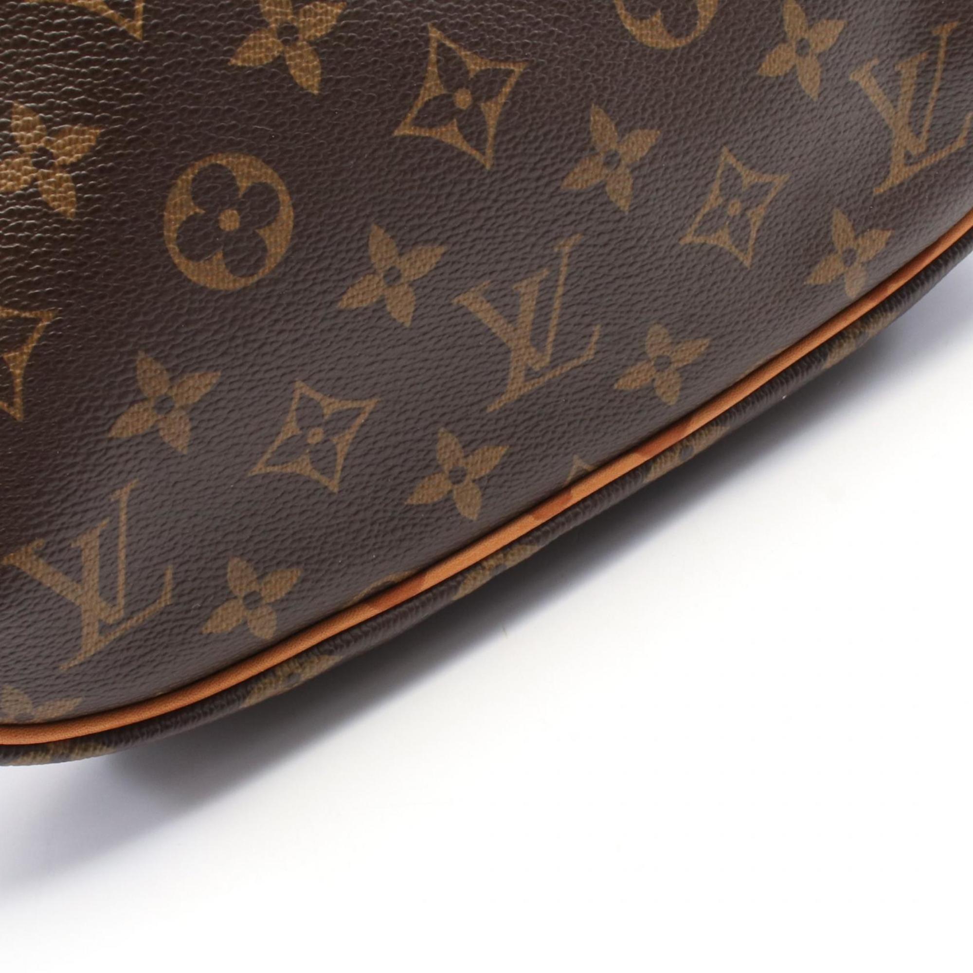 Louis Vuitton Monogram Brown Coated Canvas Leather Shoulder Bag