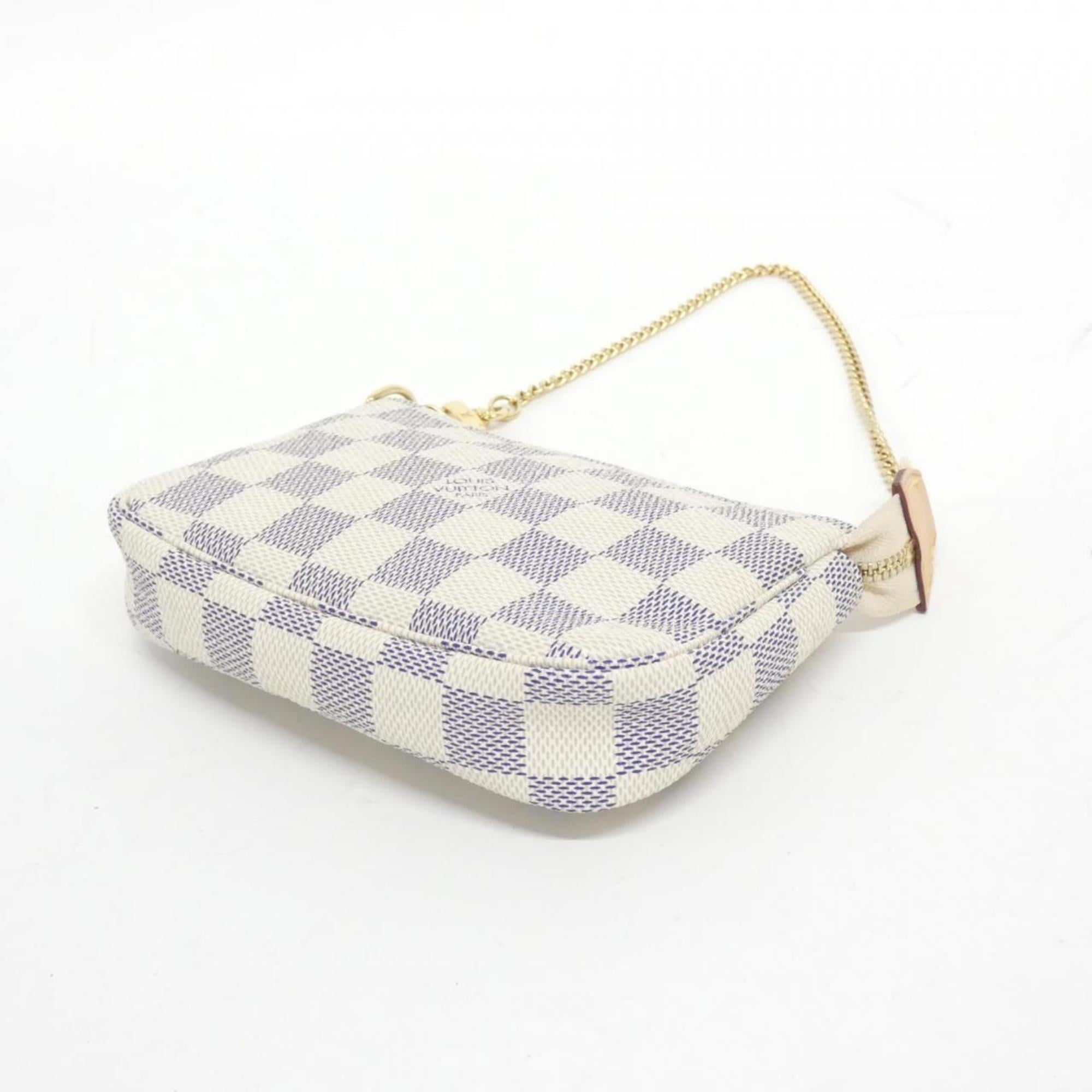 Louis Vuitton Azur Coated Canvas Pochette Pouch