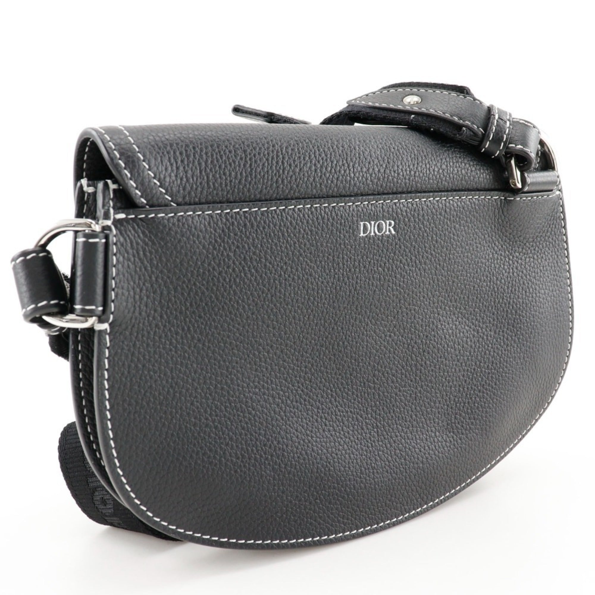 Christian Dior Black Leather Sling Bag (Pre-Owned)