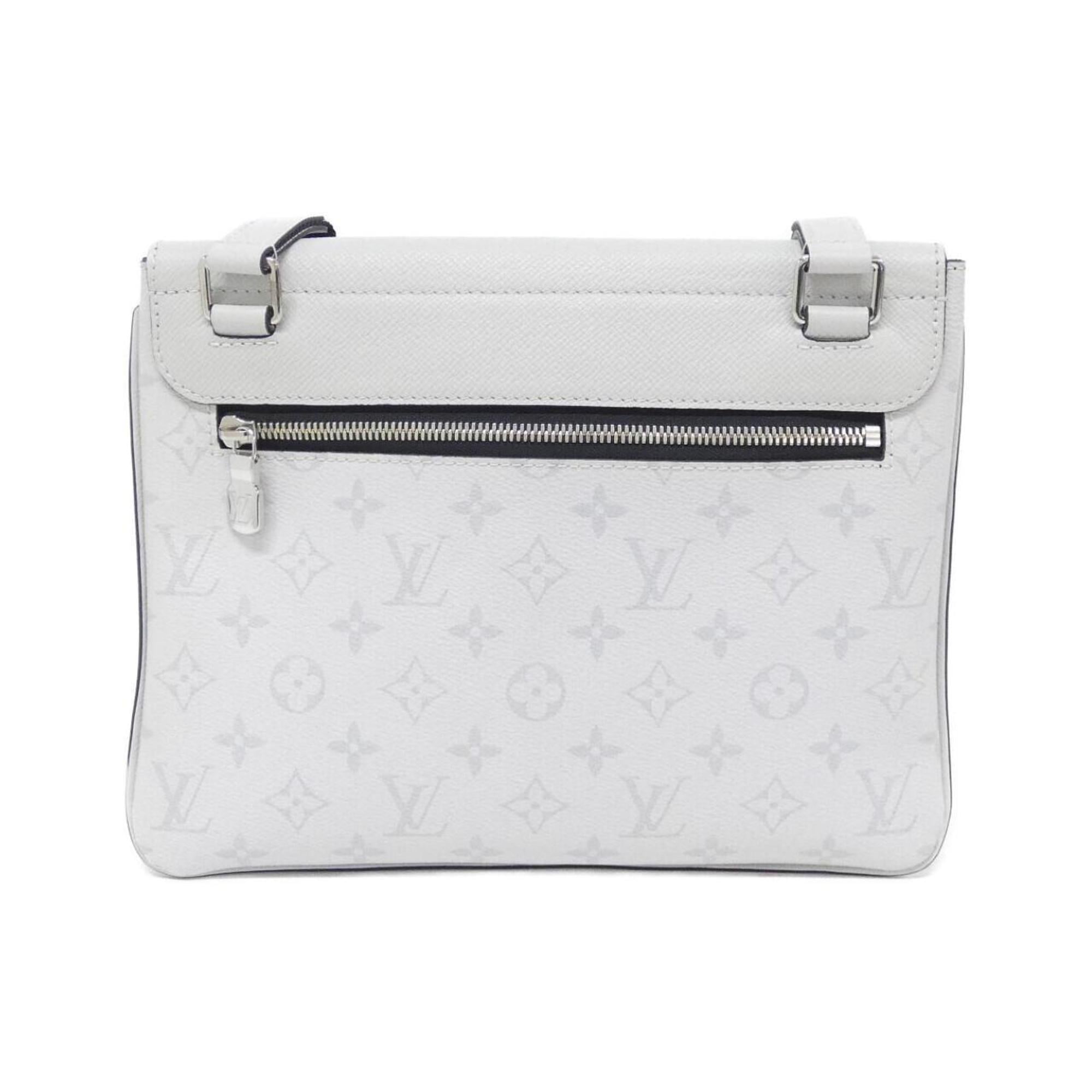 Louis Vuitton White Coated Canvas Shoulder Bag