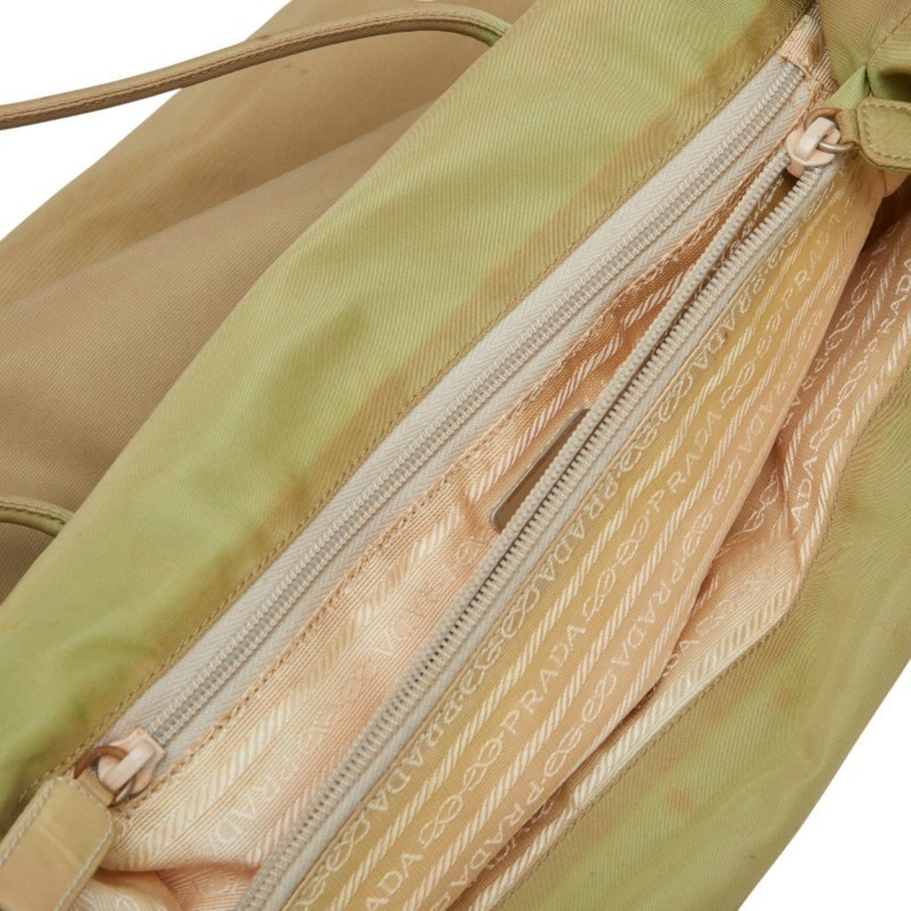 Prada Beige Nylon Handbag Tote Bag