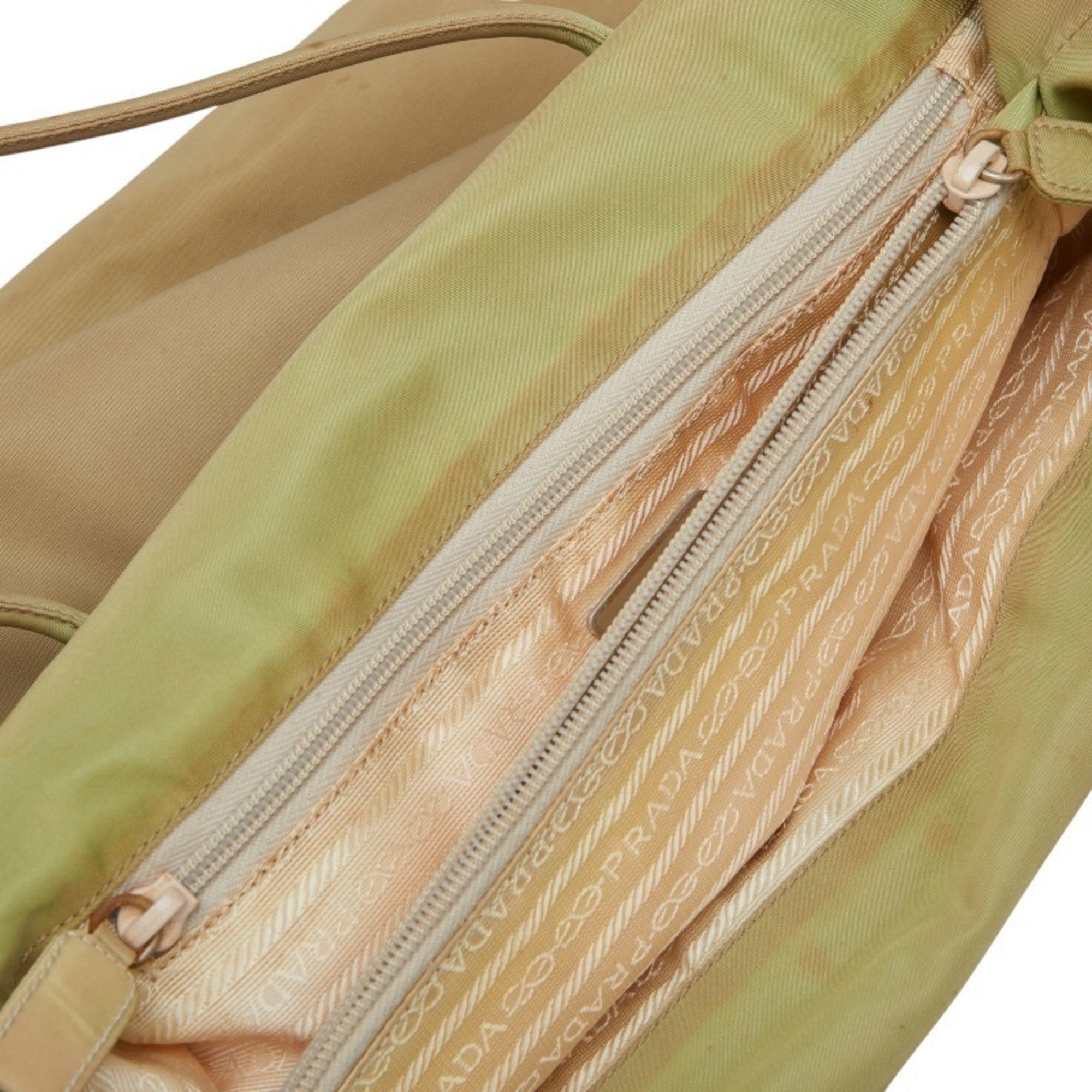 Prada Beige Nylon Handbag Tote Bag