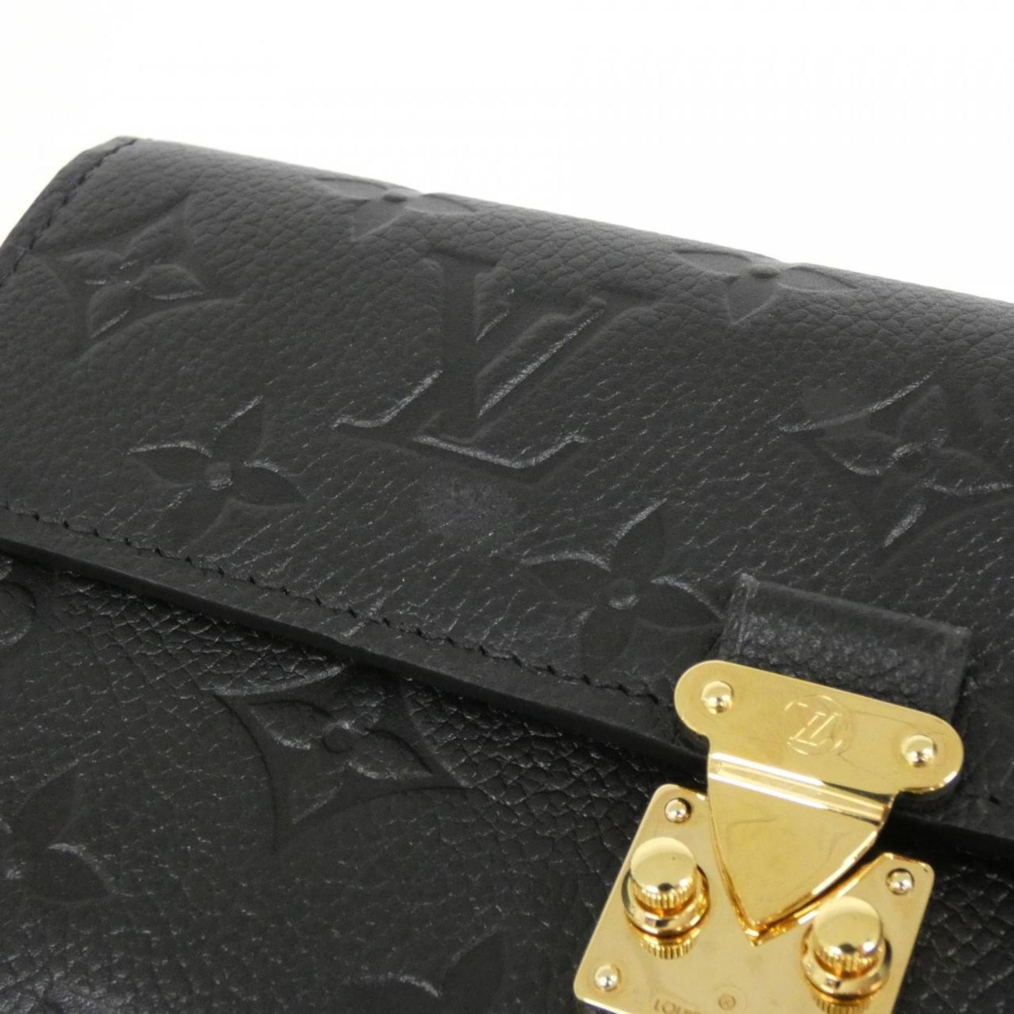 Louis Vuitton Black Leather Long Wallet