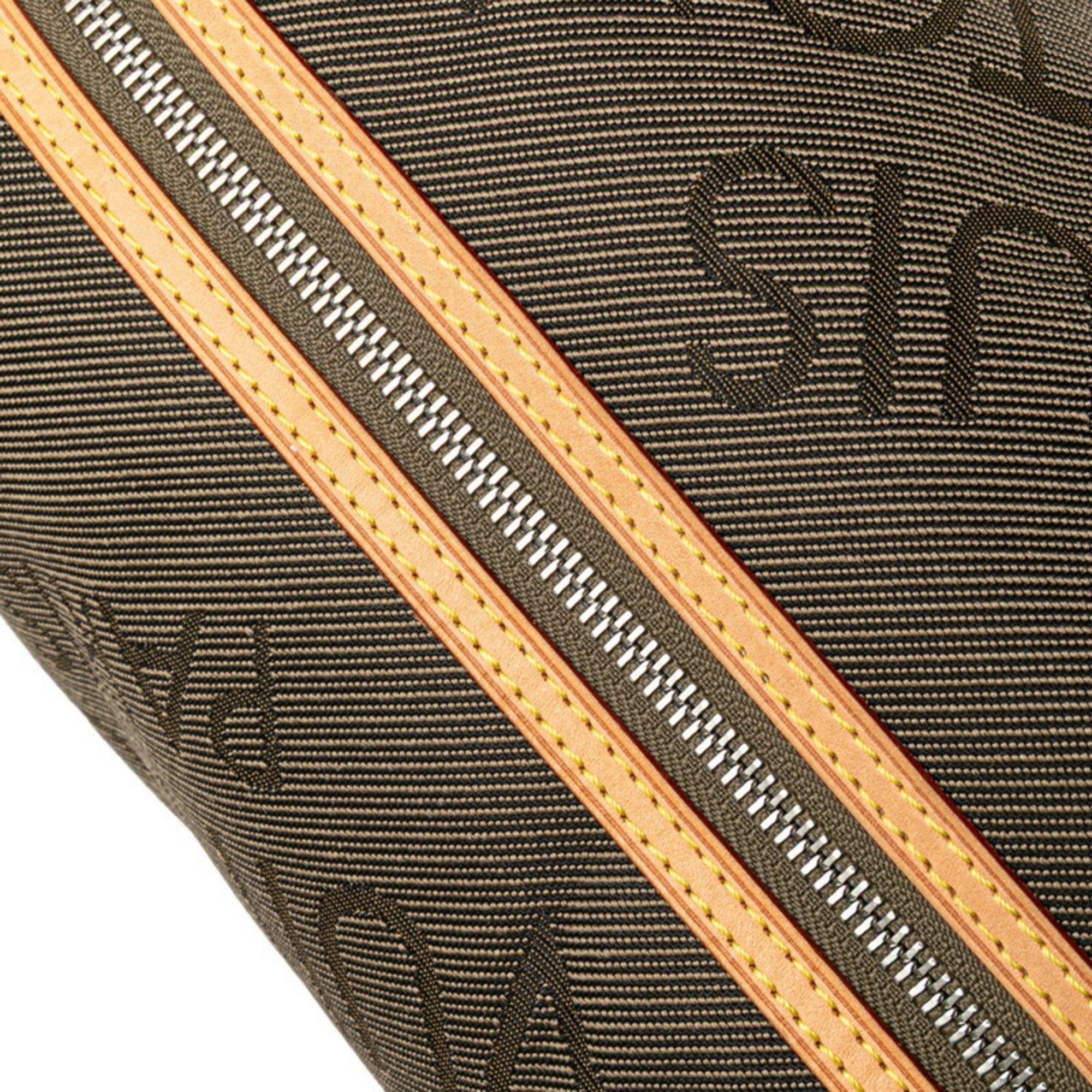 Louis Vuitton Damier Geant Earth Khaki Canvas Leather Pouch