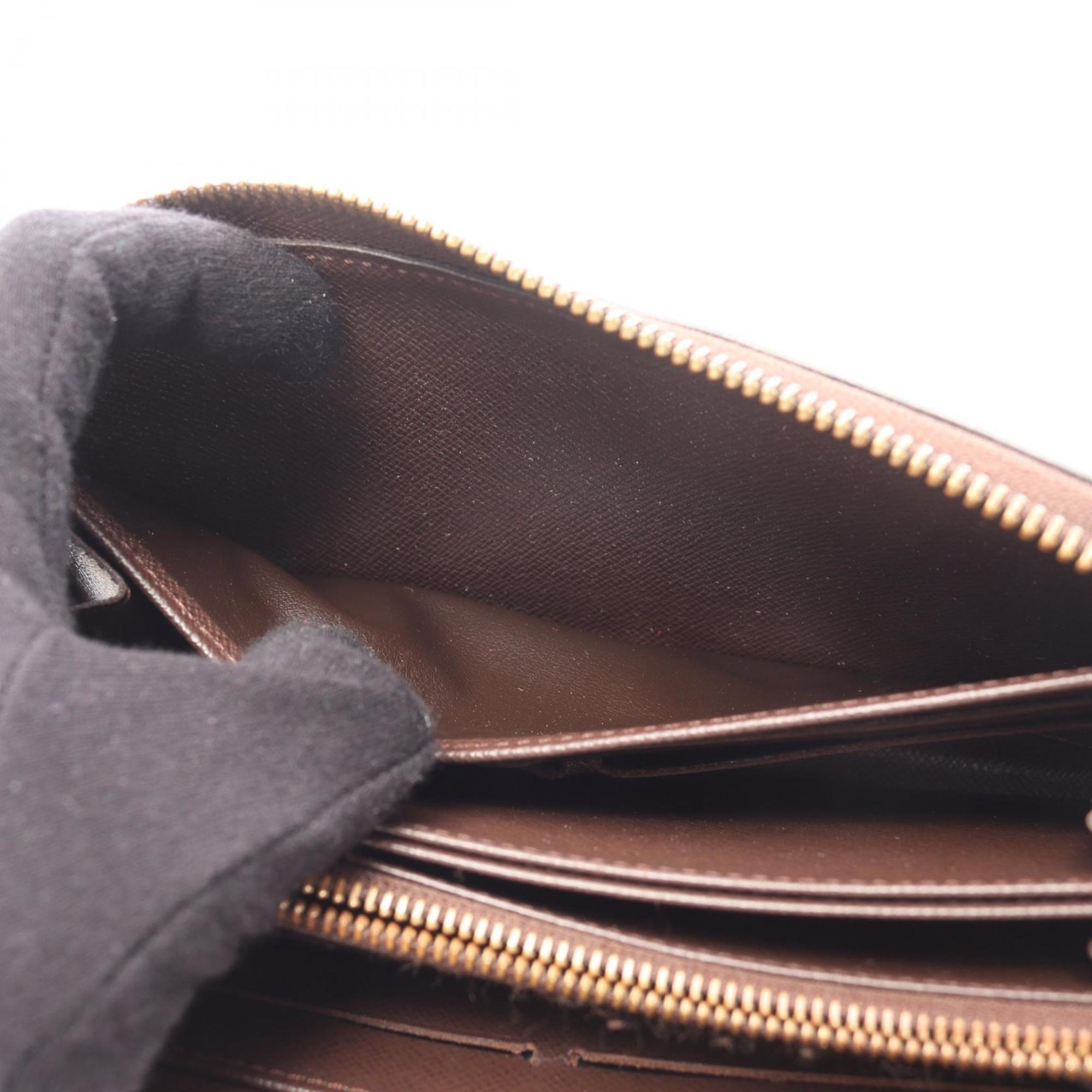 Louis Vuitton Brown Ebene Damier Canvas Pvc Long Wallet