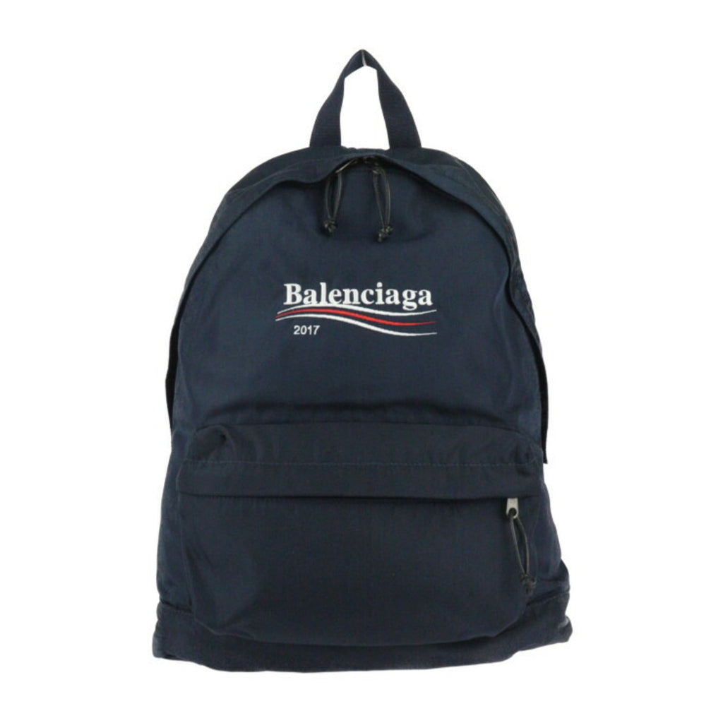 Balenciaga Navy Nylon Canvas Backpack Hand