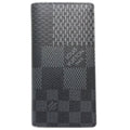Louis Vuitton Black Canvas Long Wallet