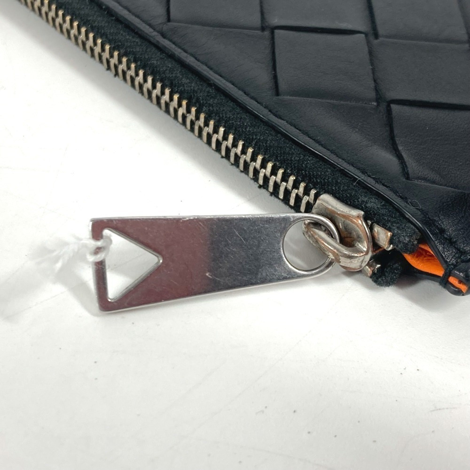 Bottega Veneta Intrecciato Black Leather Coin Purse/Coin Case