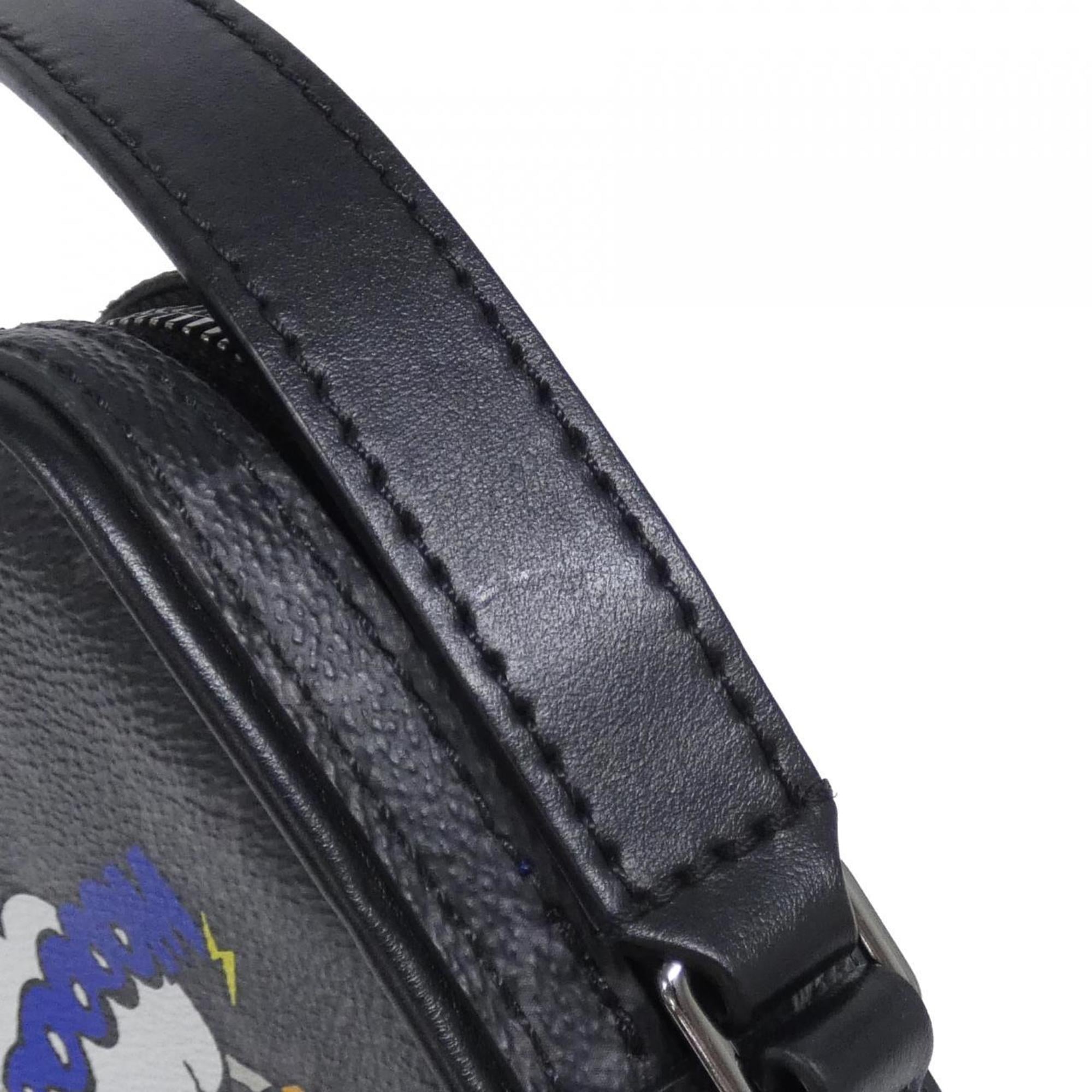 Louis Vuitton Monogram Eclipse Black Coated Canvas Shoulder Bag
