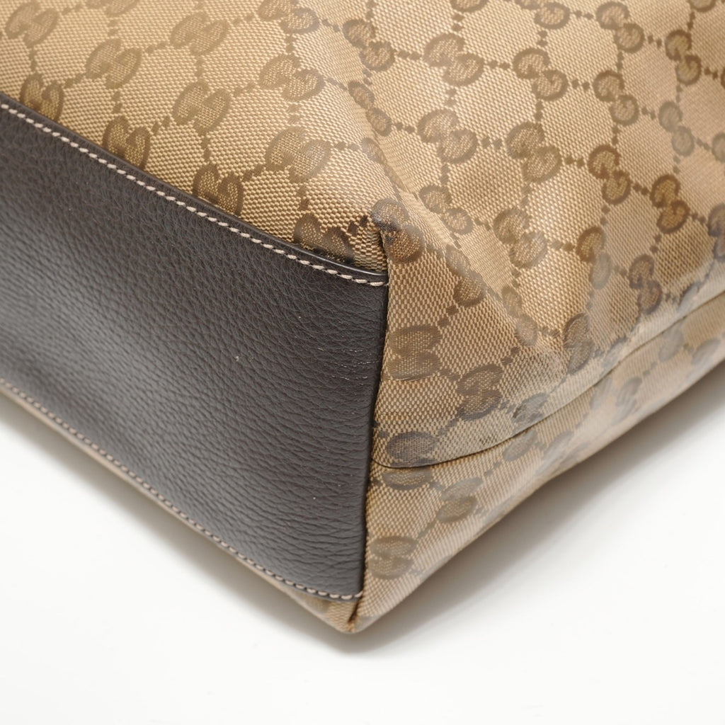 Gucci Gg Crystal Beige Gg Crystal Tote Bag (Pre-Owned)