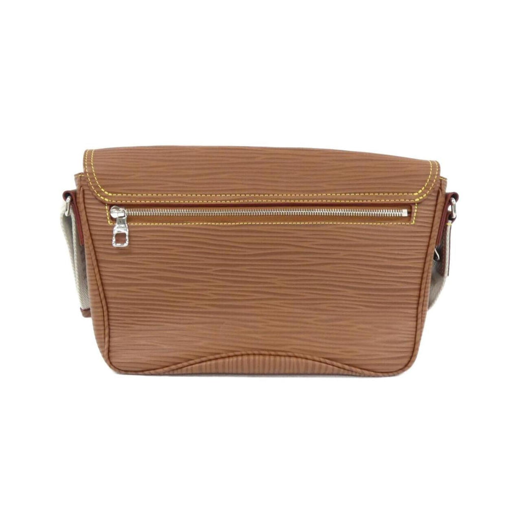Louis Vuitton Beige Brown Cognac Leather Messenger Bag Shoulder Bag